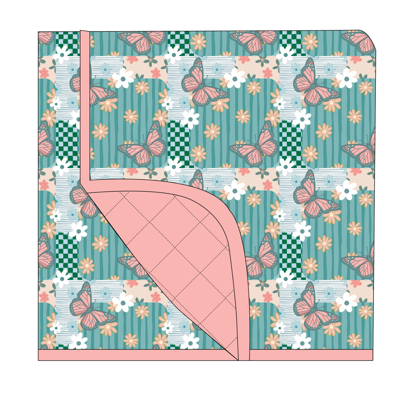 Rogue Garden 65x85 Quilted Blanket