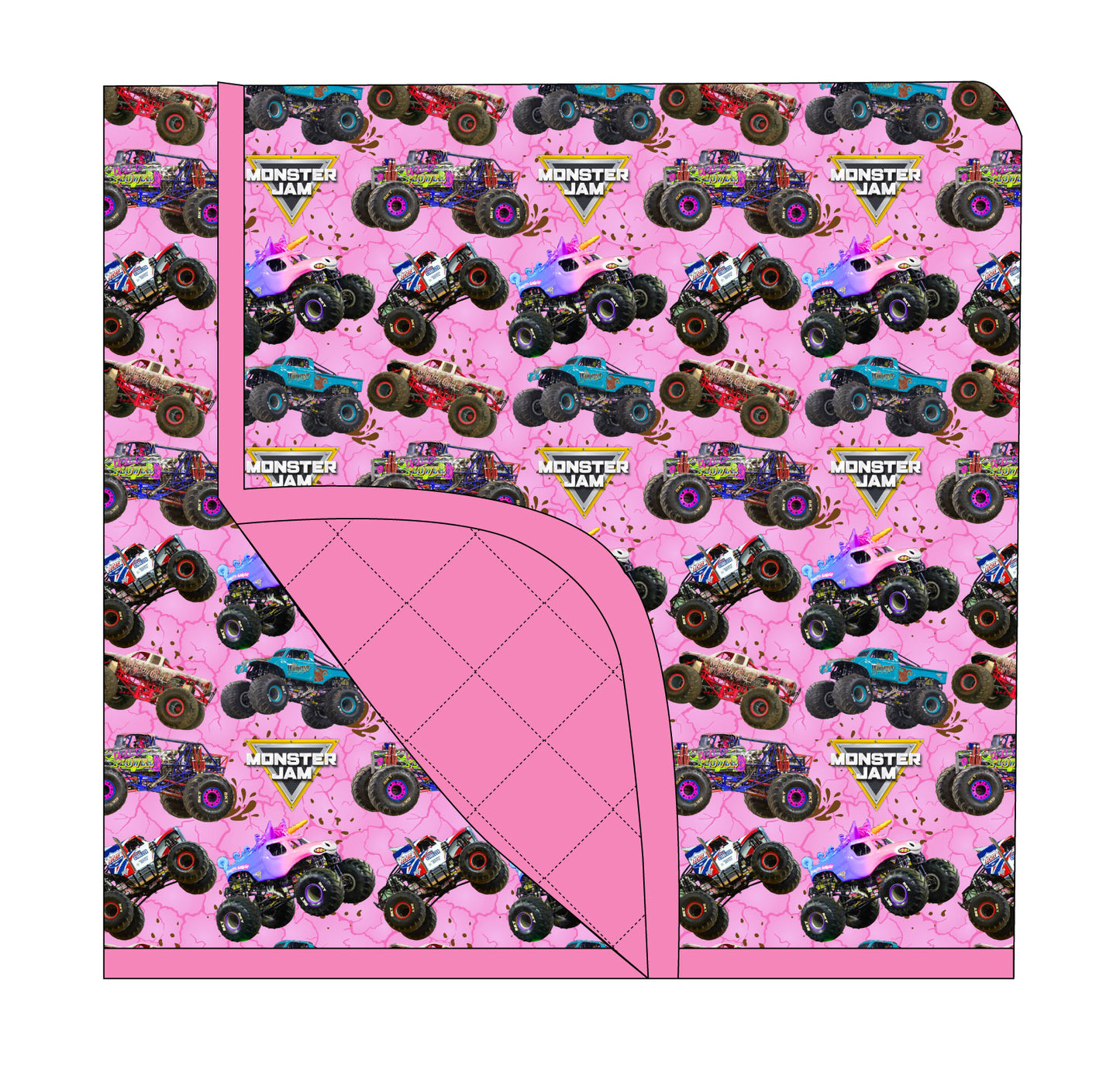 Glitter Smash 65x85 Quilted Blanket