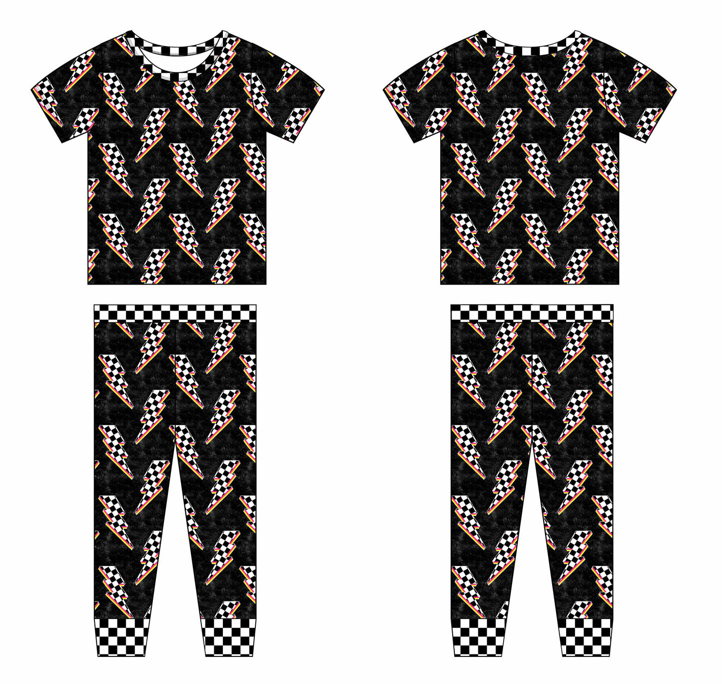 Fast as Lightning Two Piece PJs