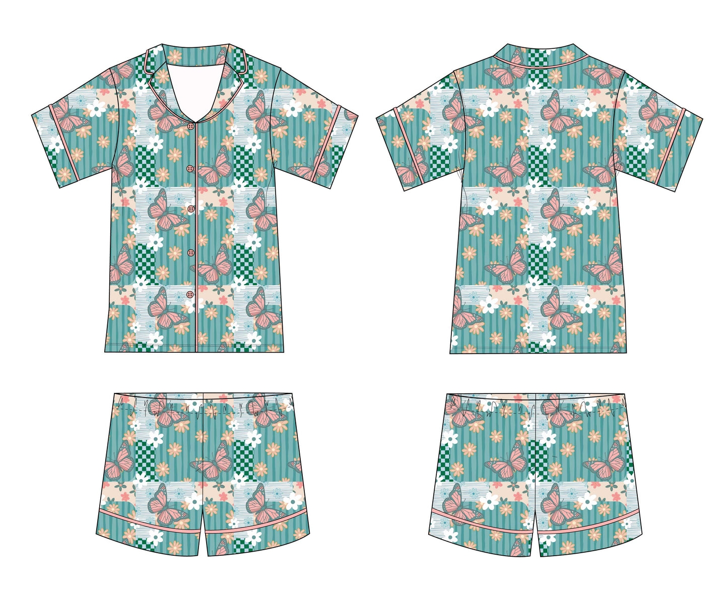 Rogue Garden Women's Pajama Shorts Set