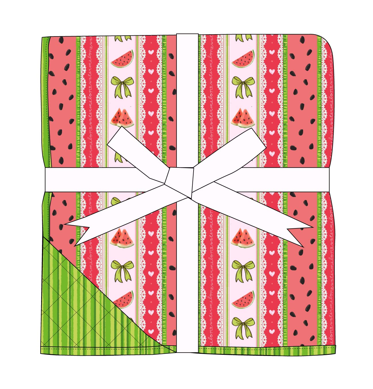 Watermelon Sugar 65x85 Quilted Blanket