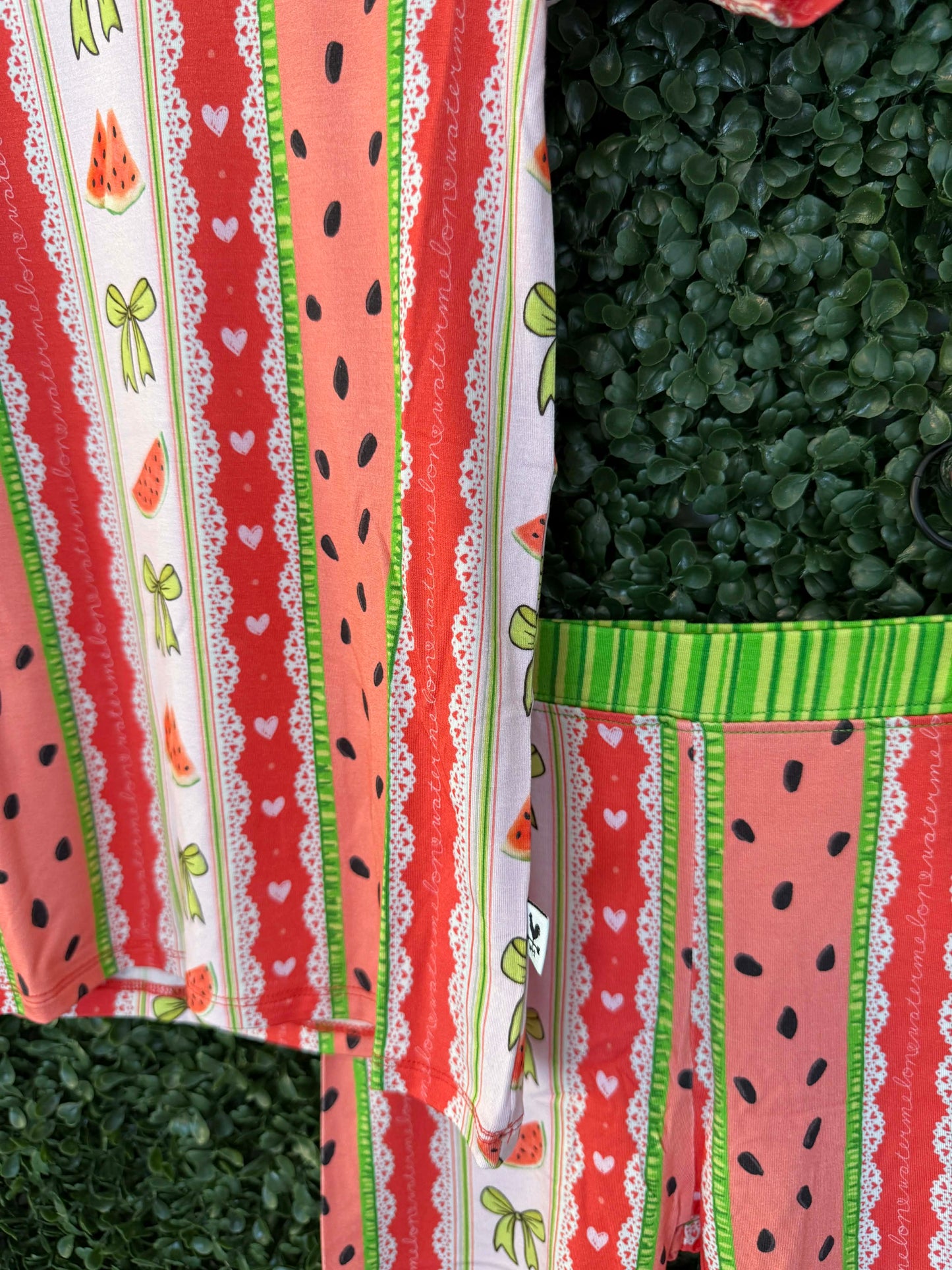 Watermelon Sugar Two-Piece Pajamas Short Sleeve and Shorts