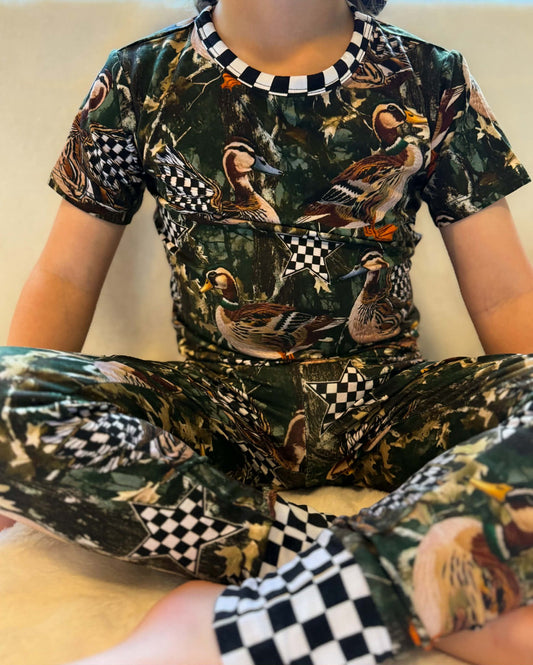 Checkin for Ducks Two Piece PJs
