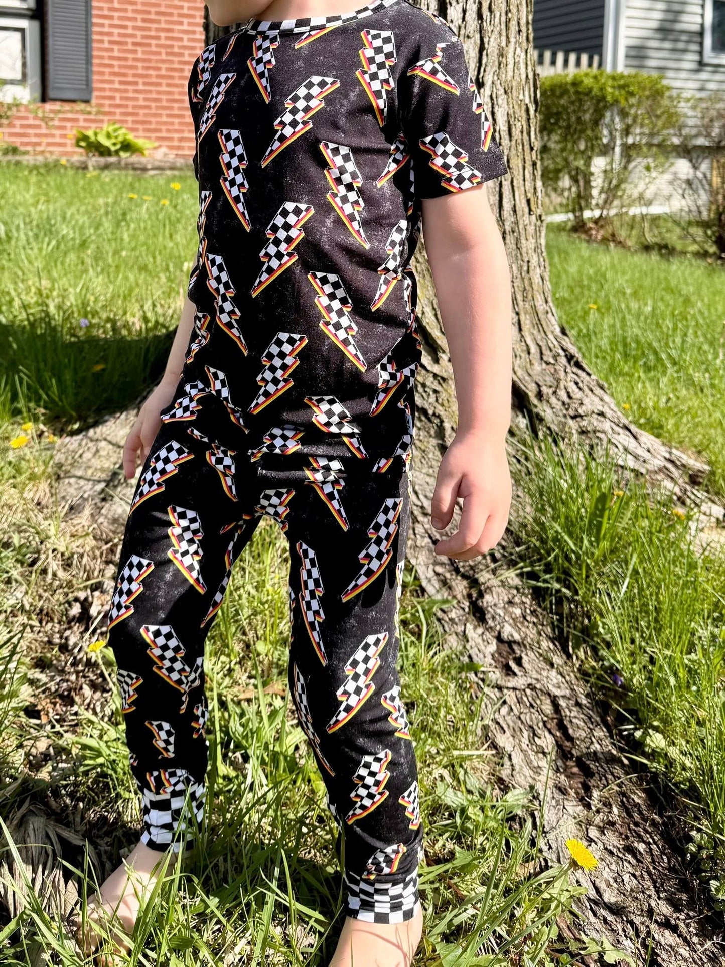 Fast as Lightning Two Piece PJs