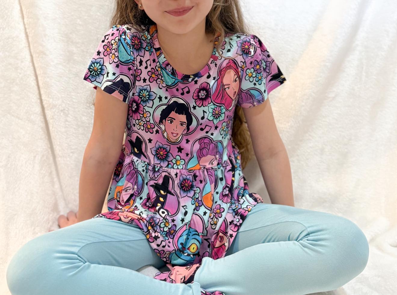 Huntrix Takedown Short Sleeve and Pants Peplum Set