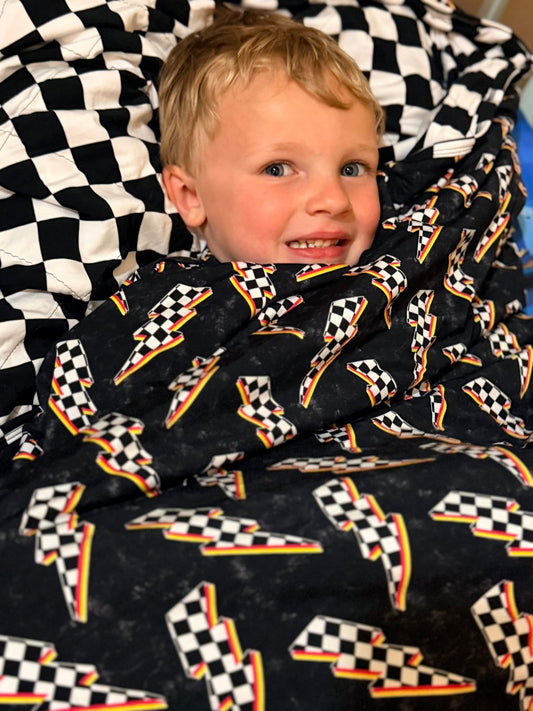 Fast as Lightning 60x85 Quilted Blanket