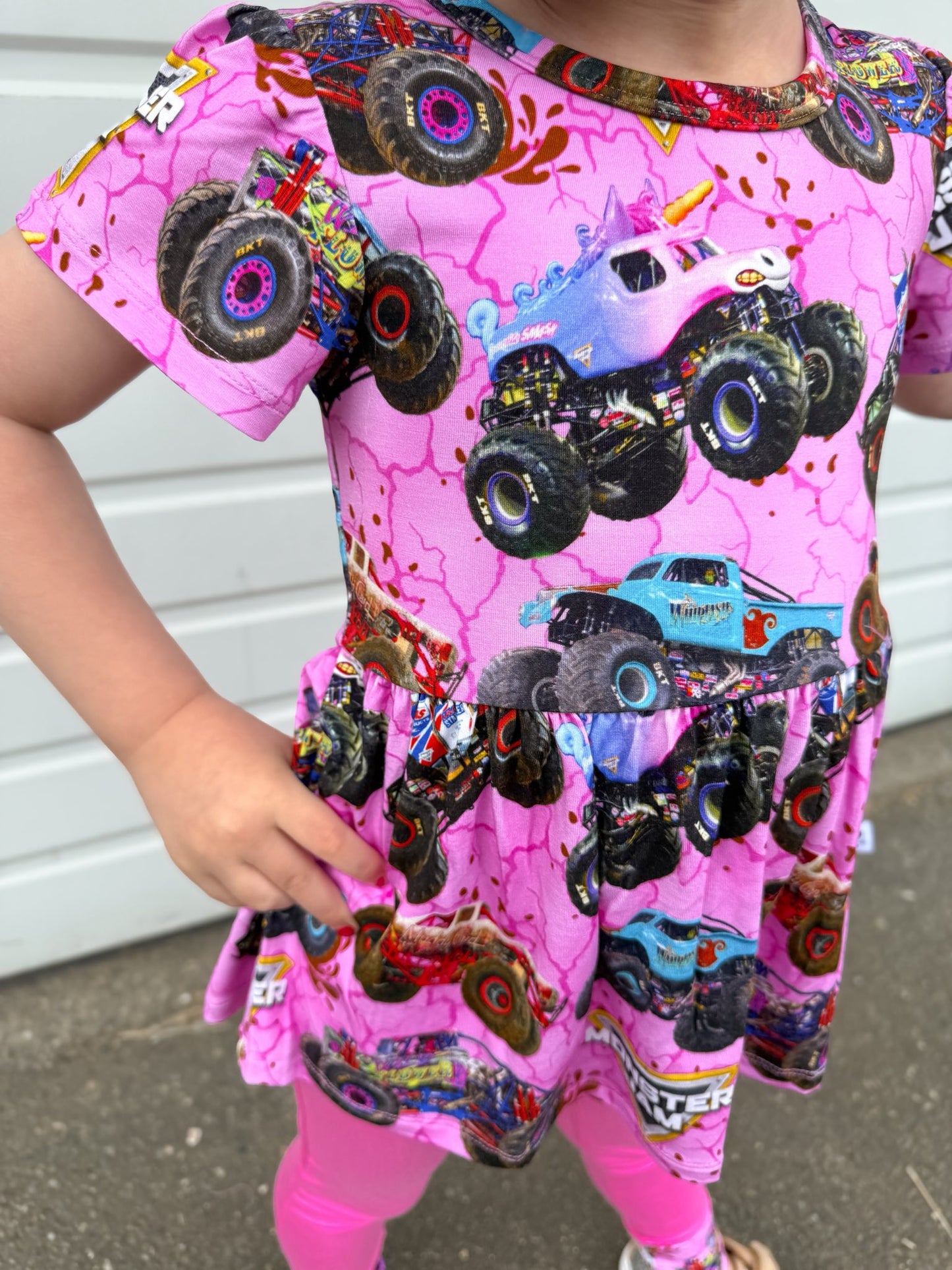 Glitter Smash Short Sleeve and Pants Peplum Set
