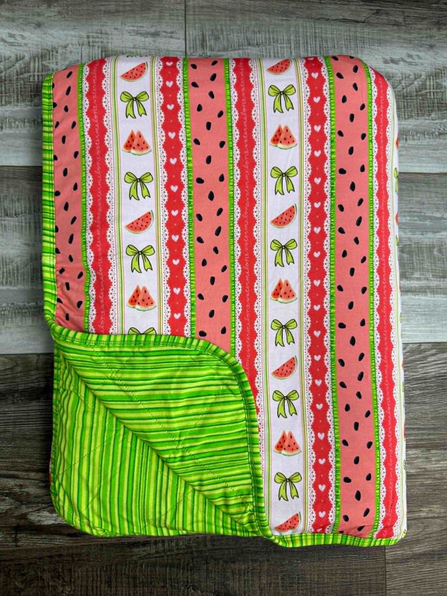 Watermelon Sugar 65x85 Quilted Blanket