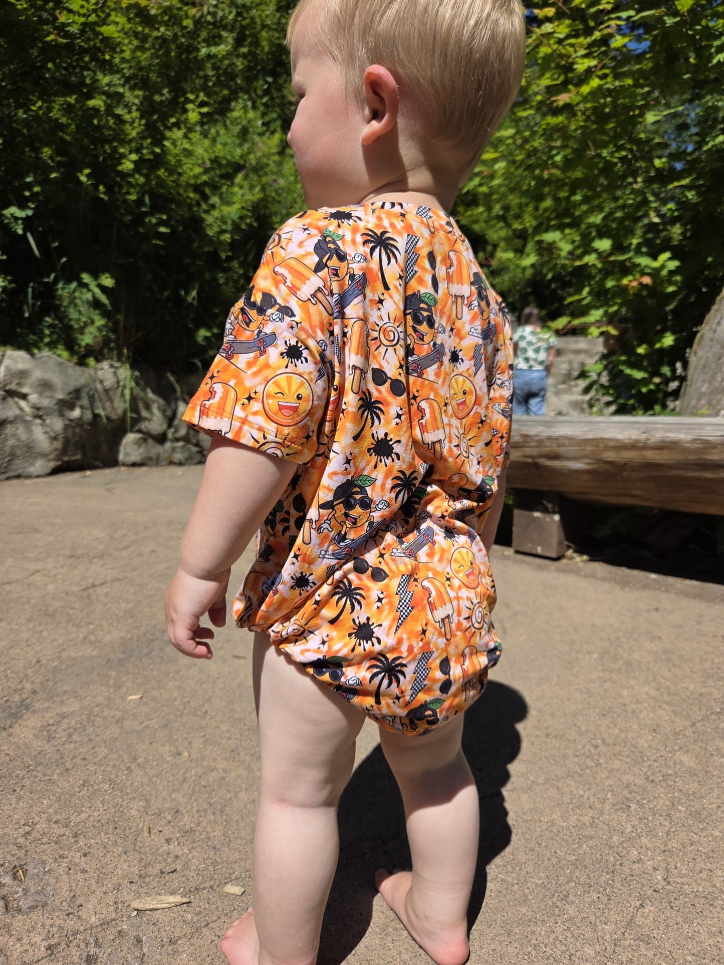 Orange Crush Bubble Romper