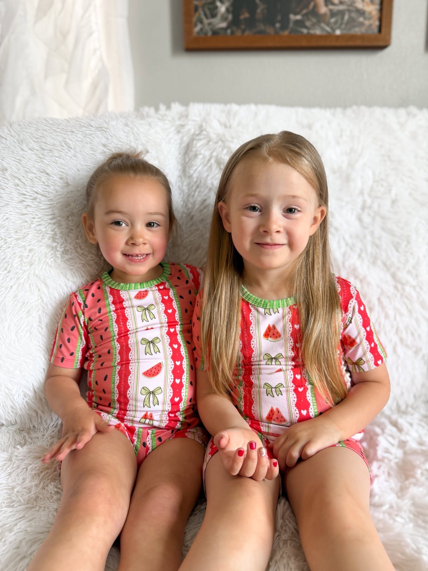 Watermelon Sugar Two-Piece Pajamas Short Sleeve and Shorts