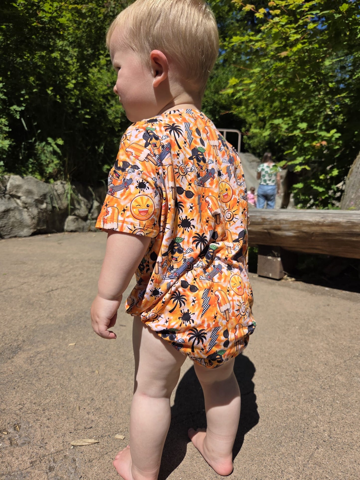 Orange Crush Bubble Romper