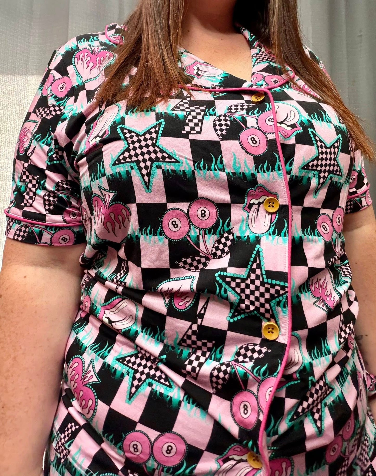 Cherry Bomb Women's Pajama Shorts Set