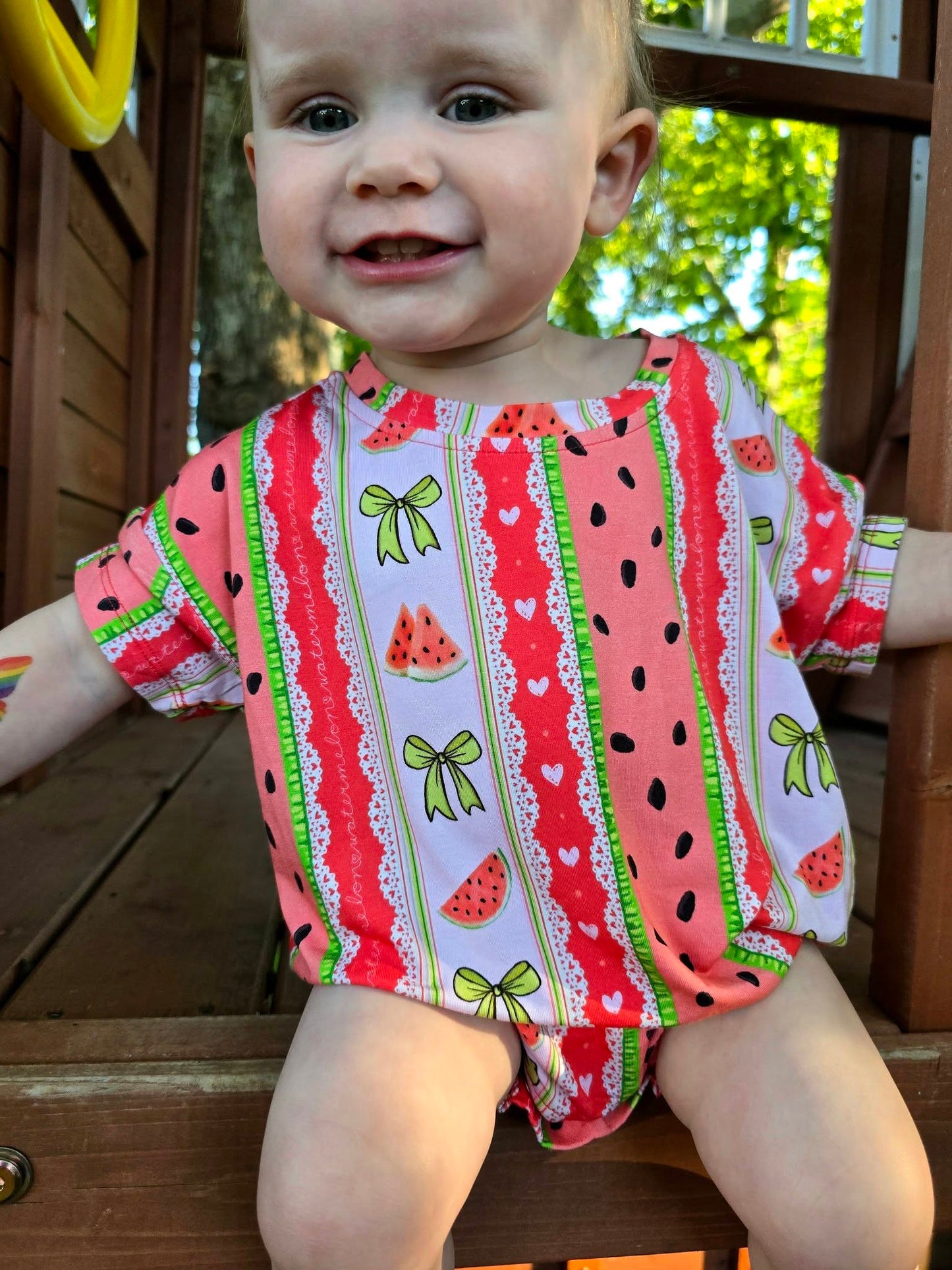 Watermelon Sugar Bubble Romper
