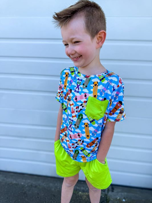 Board to Infinity Short Sleeve and Shorts Daywear