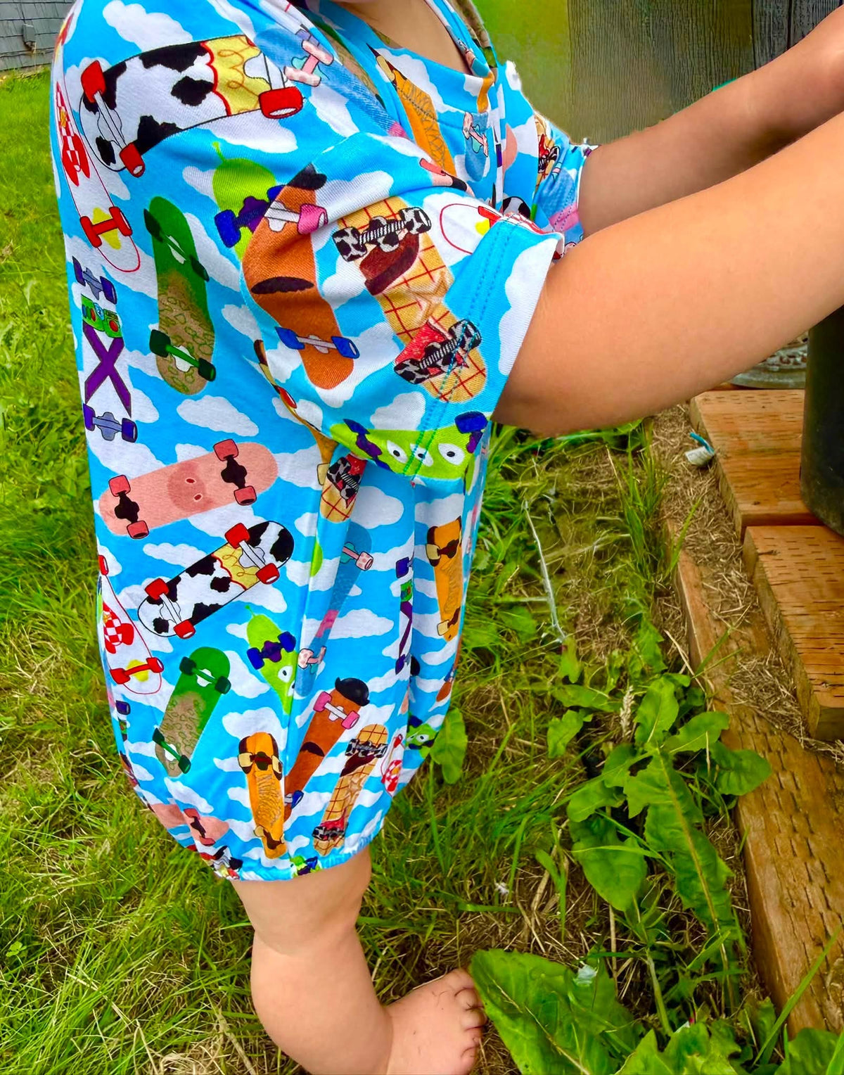 Board to Infinity Bubble Romper