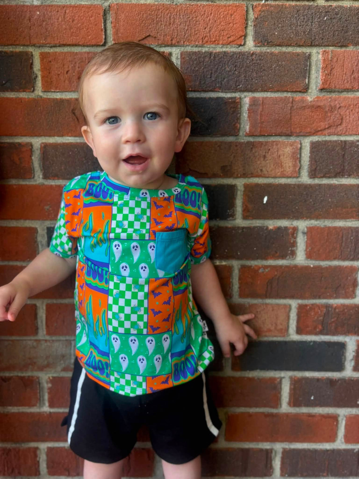 Boo Crew Pocket Tee Shirt