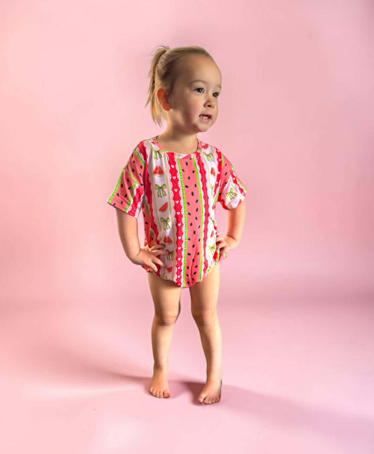 Watermelon Sugar Bubble Romper