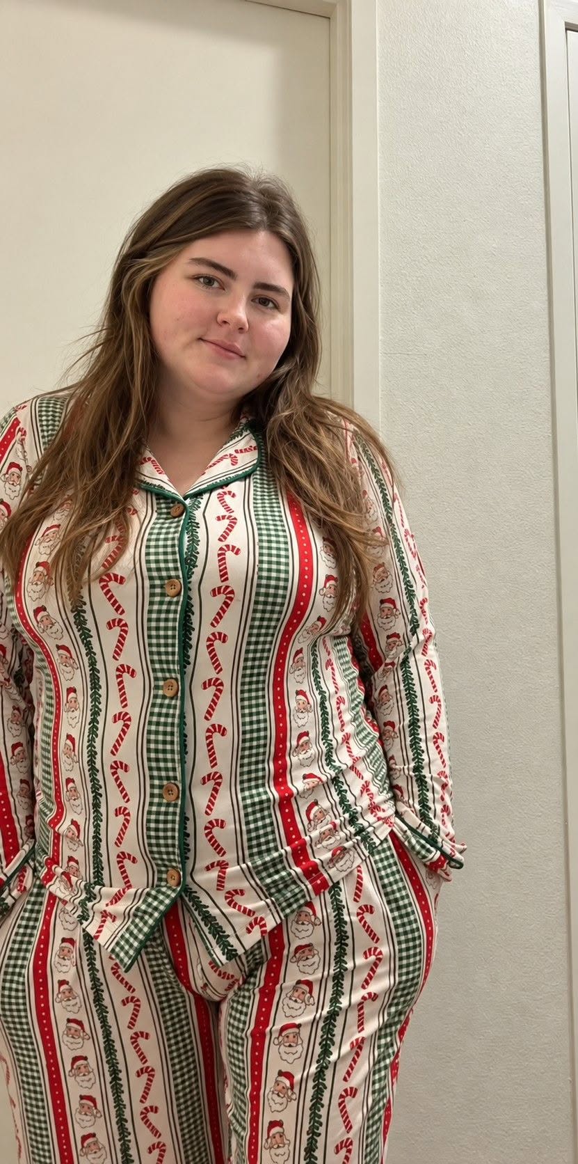 Candy Cane Lane Women's Long Sleeve and Pant Pajamas