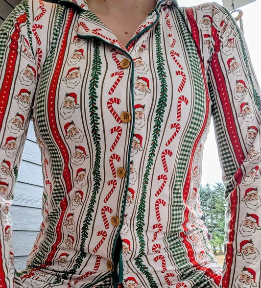 Candy Cane Lane Women's Long Sleeve and Pant Pajamas