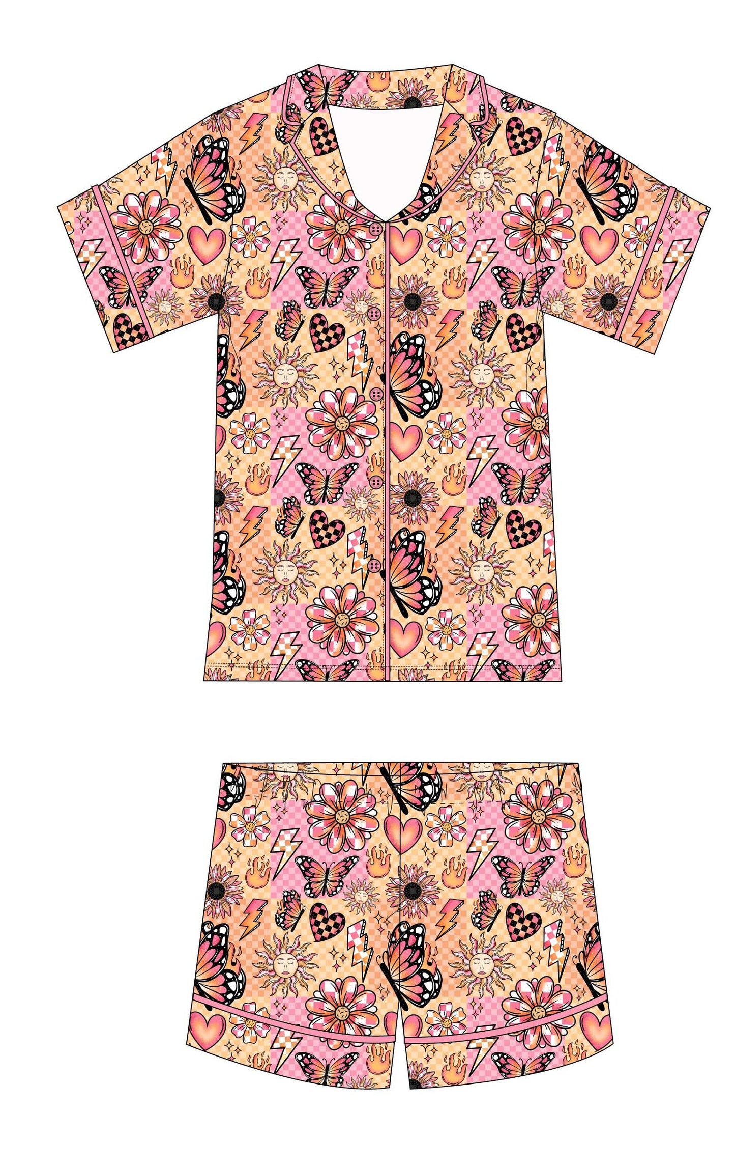 Pretty Reckless Women's Pajama Shorts Set