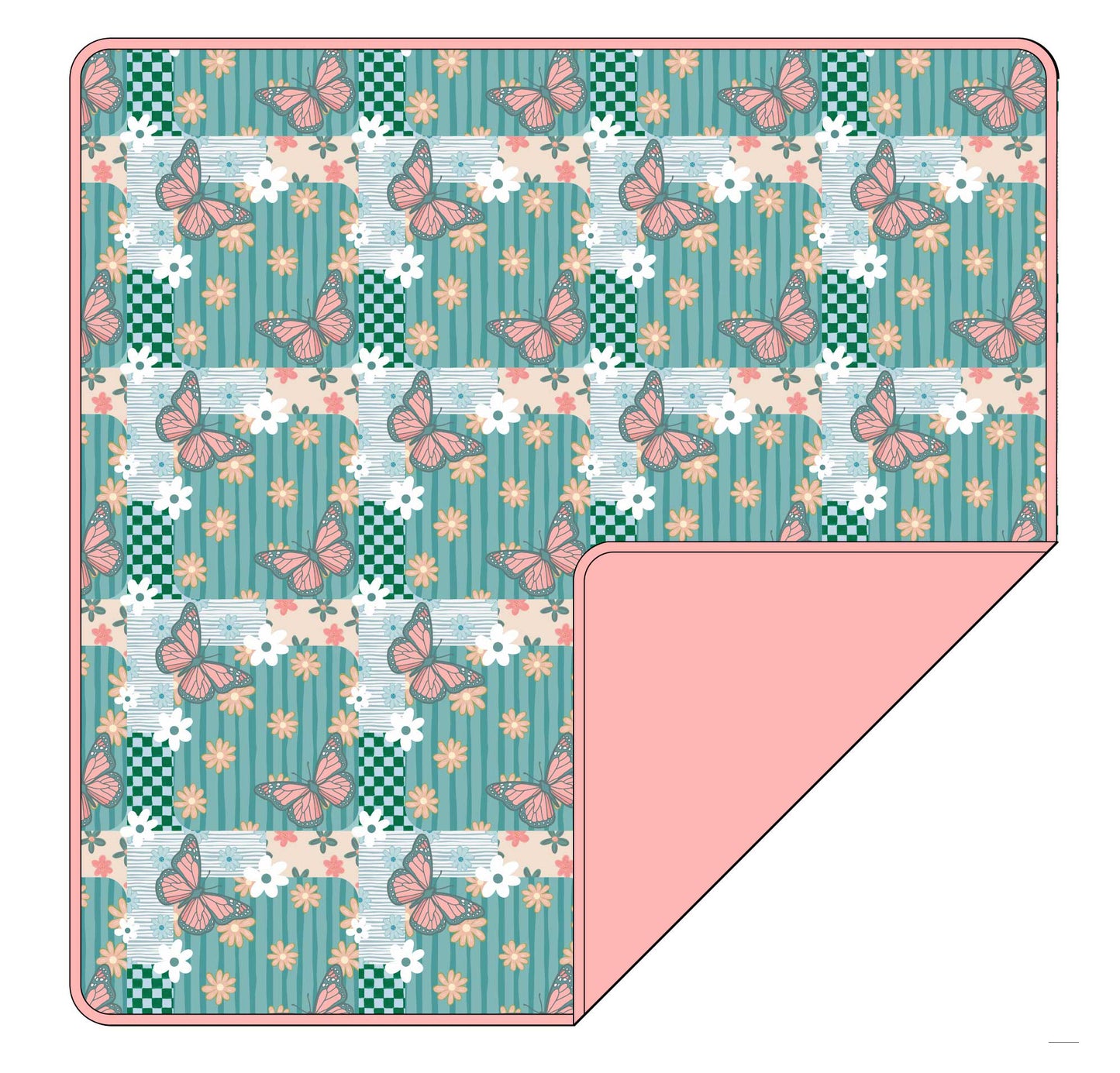 Rogue Garden 50x50 Double Layer Blanket