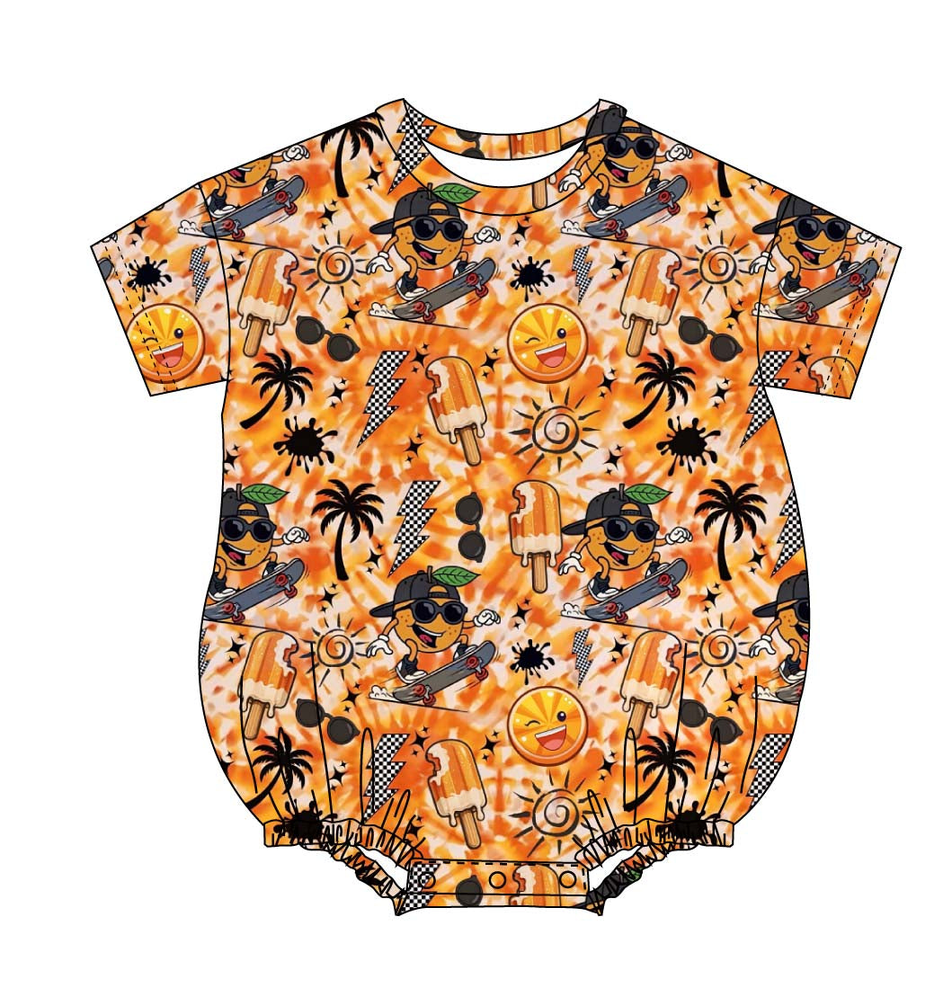 Orange Crush Bubble Romper