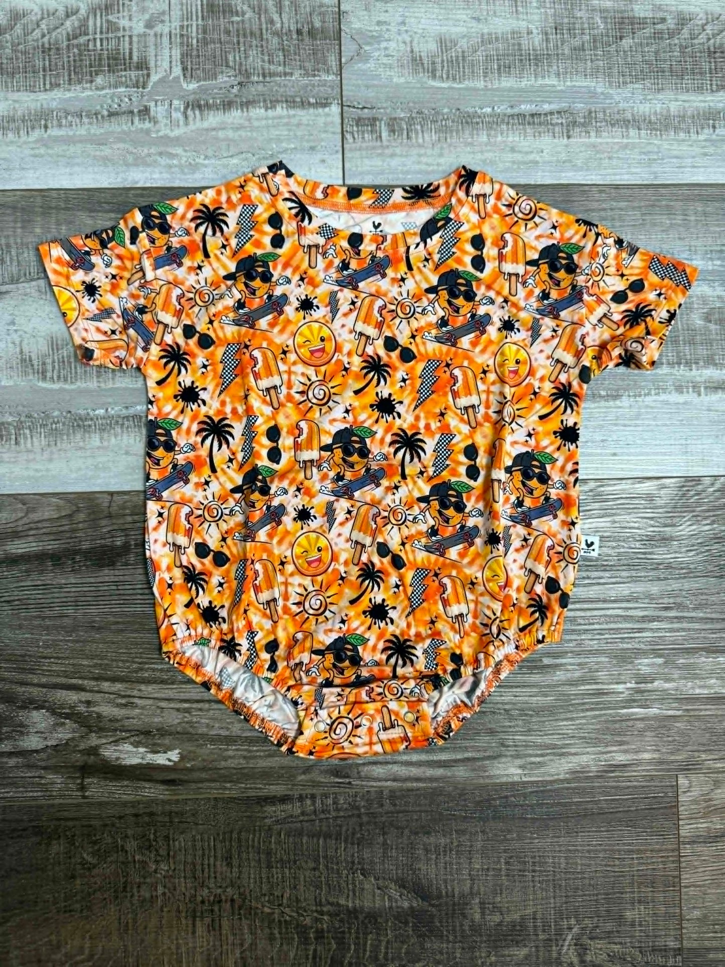 Orange Crush Bubble Romper